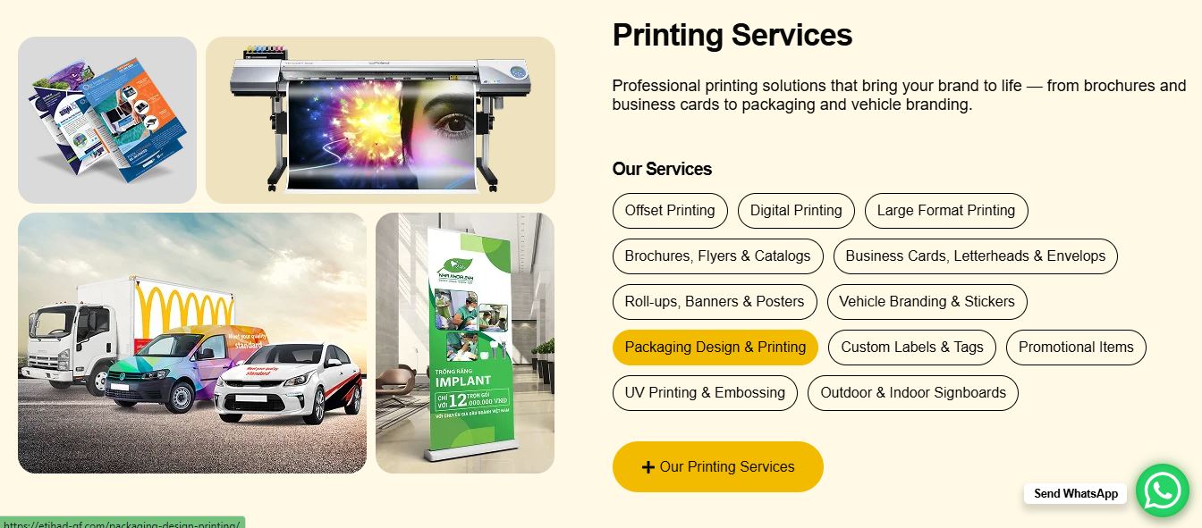 Etihad Golden Falcon – Printing, Signage & Branding